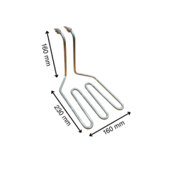 SANAYİ TİPİ FRİTÖZ REZİSTANS 2600 WATT 220 VOLT