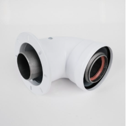 KOMBİ ÜSTÜ HERMETİK FLANŞLI DIRSEK 