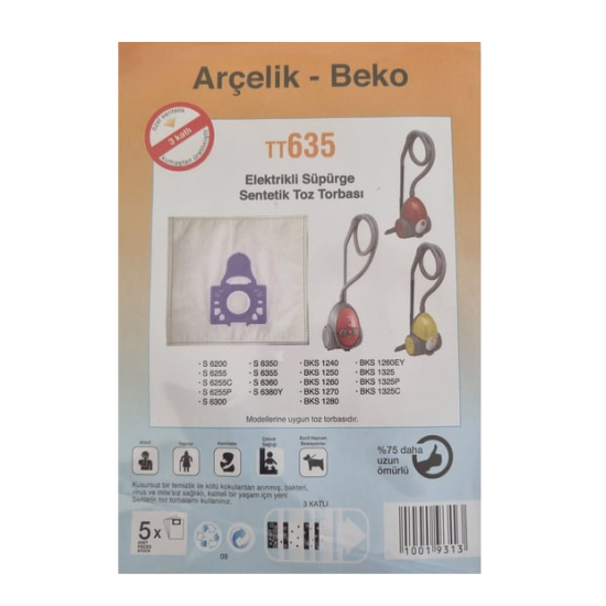 ARÇELİK 635 LYNX SMS BEZ TORBA